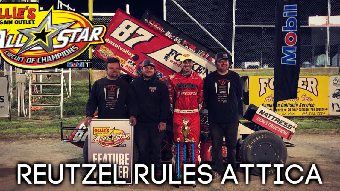 Aaron Reutzel gets All Stars back on track with $5,000 victory at Attica Raceway Park