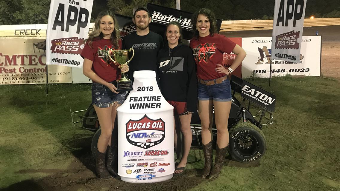 Flud and Moran Triumphant During Lucas Oil National Open Wheel 600 Series Event at Creek County