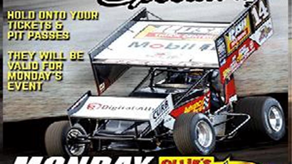 RESCHEDULED Mon. June 8th - Ollie’s All Star 410 Sprints FEATURING TONY STEWART at Lawton Speedway!