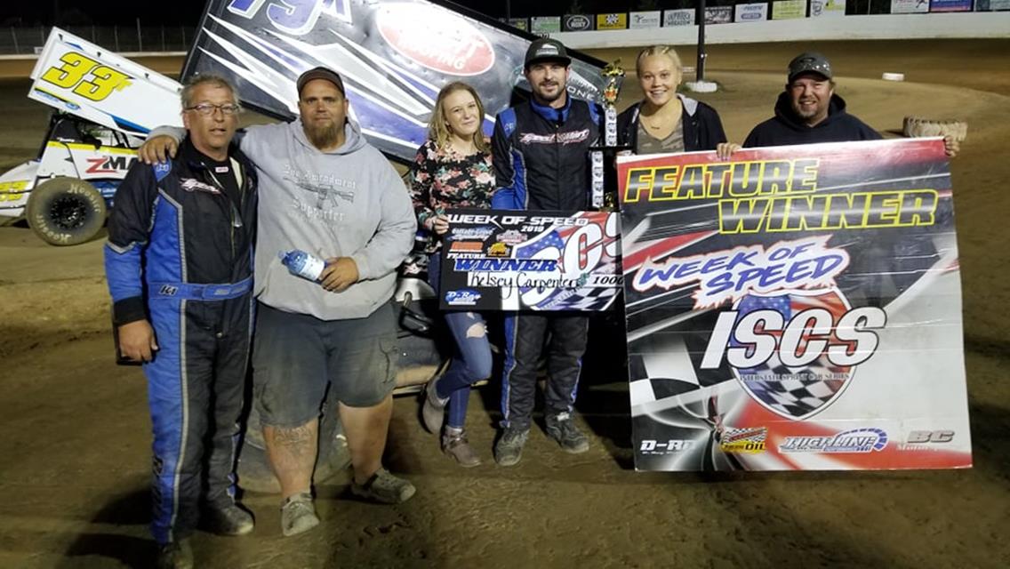 Kelsey Carpenter Wins ISCS Week Of Speed Finale At GHR; Tanner Holmes Crowned Champion