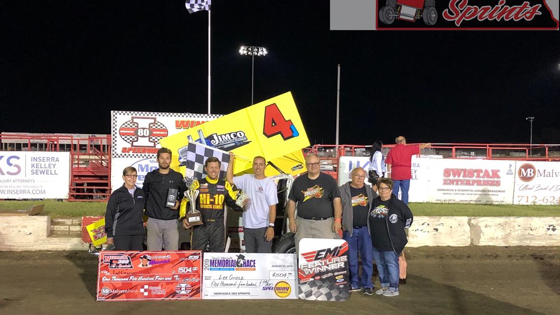Lee Grosz Dominates in First Ever Win at I-80 Speedway!