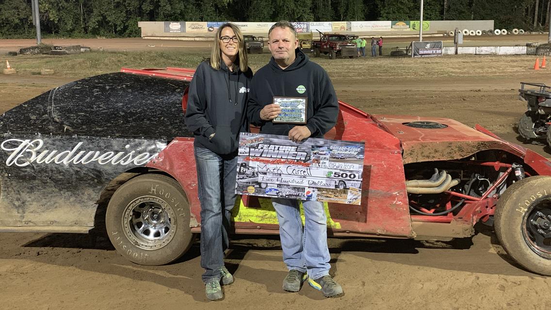 Mark Carrell Returns To Cottage Grove Victory Lane At August 2nd Modified Feature