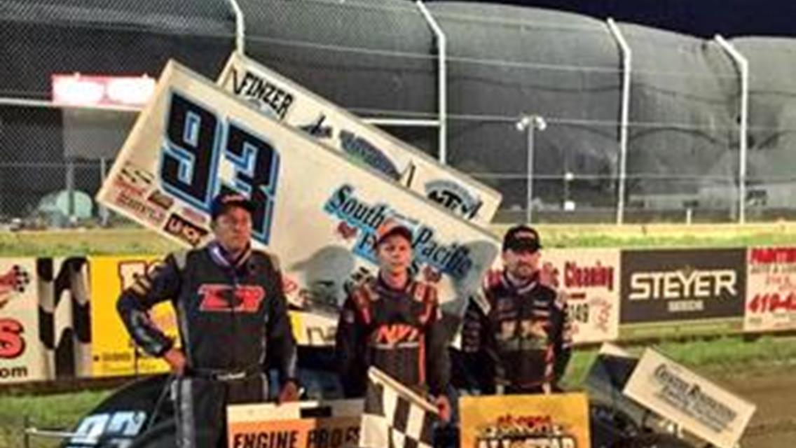 Haudenschild and Stroup  take checkers at Attica Raceway