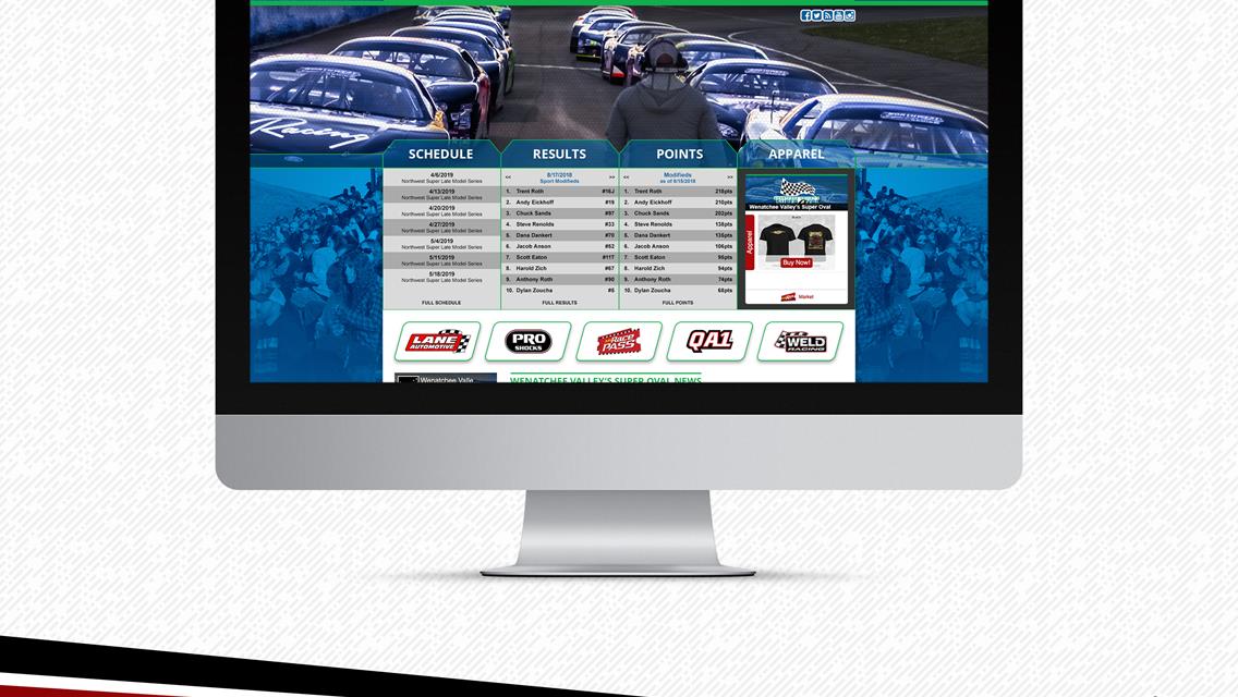 MyRacePass Creates New Track Website for Wenatchee Valley’s Super Oval
