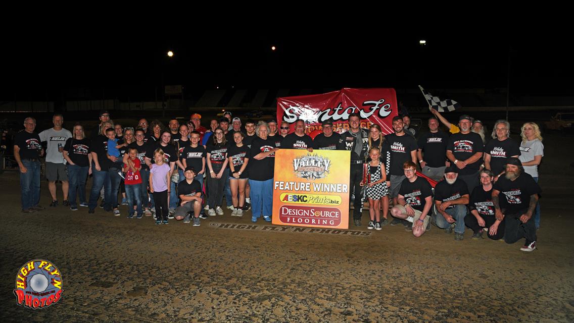 Wesley Smith drives Helm car to John Helm Memorial win at Valley Speedway