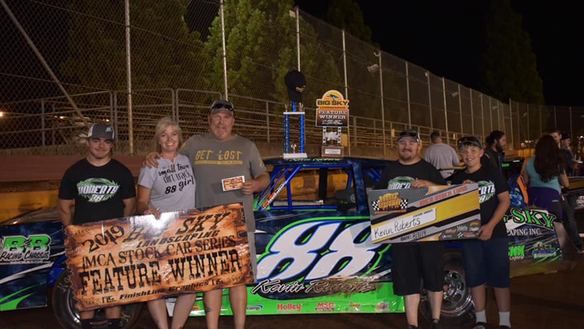 Kevin Roberts Wins Second Big Sky Landscaping Stock Car Series Race Of 2019 At SSP