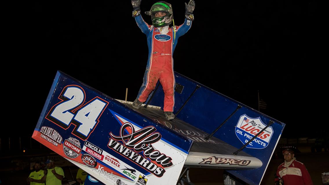 Rico Abreu Dominates Round Four of Ohio Sprint Speedweek presented by Cometic Gasket at Wayne County Speedway