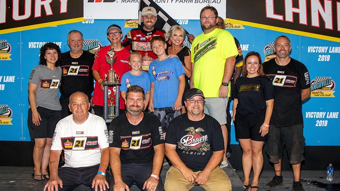 Brian Brown Wins Make-Up Feature at Knoxville After Scoring Podium in Opener