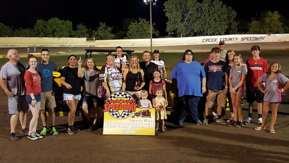 Bates Picks Up First Win of the Season, Davis, Knebel, Wolfe, McQuary Repeat at Creek County Speedway on Saturday Night