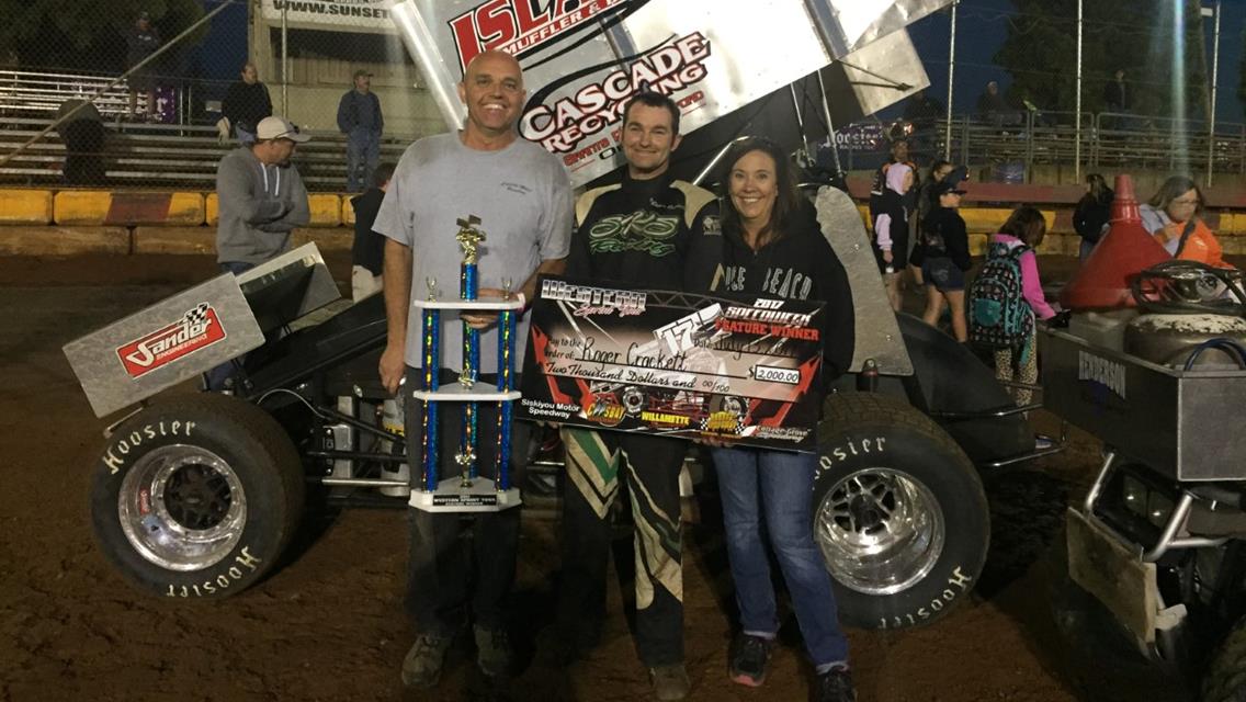 Roger Crockett Becomes Third Different Winner Of 2017 Speedweek Northwest; Collects Third Win At SSP