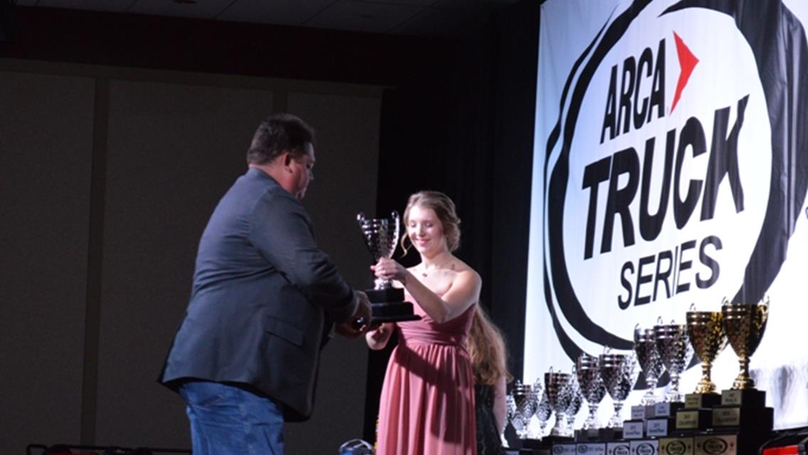 Katlynn Leer is the Holley Performance Rookie of the Year at the 2015 Championship Banquet!