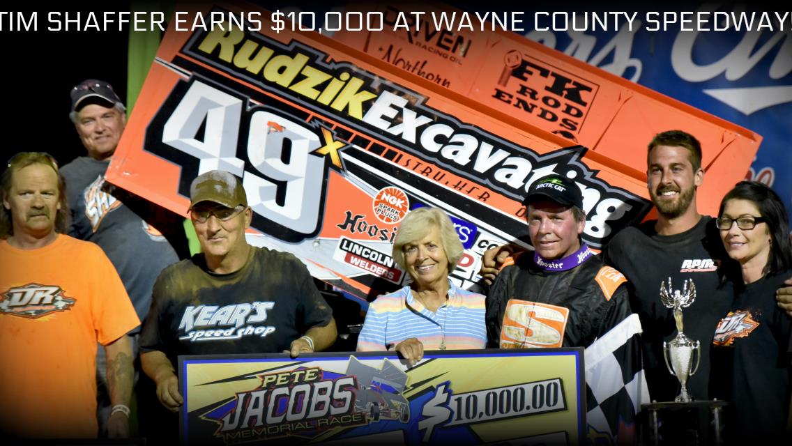 Tim Shaffer earns Pete Jacobs Memorial title worth $10,000 at Wayne County Speedway