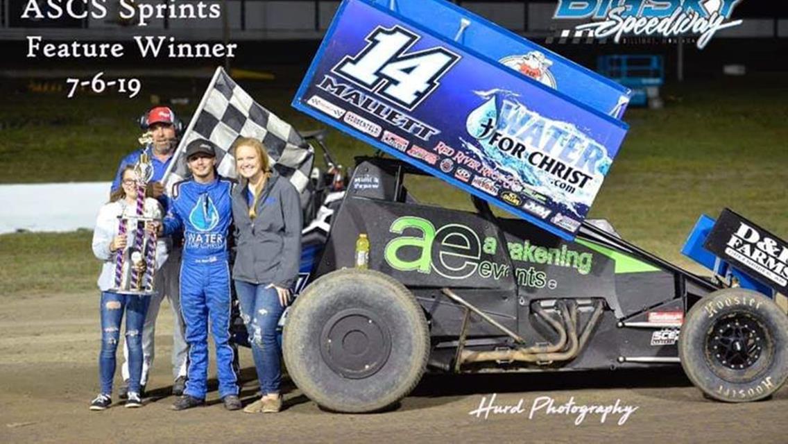 Mallett Claims First Victory of 2019 in ASCS Frontier Region Race in Montana