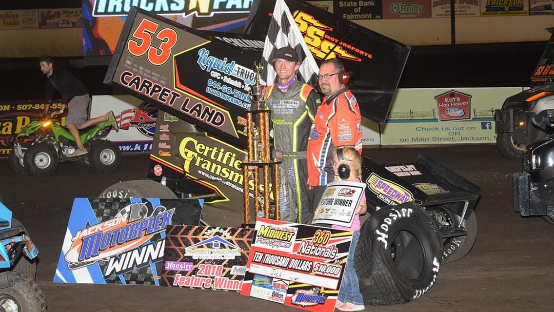 Dover Digs Deep to Capture $10,000-to-Win 360 Nationals at Jackson Motorplex; Kerzman Also Victorious as Schriever Claims Track Title