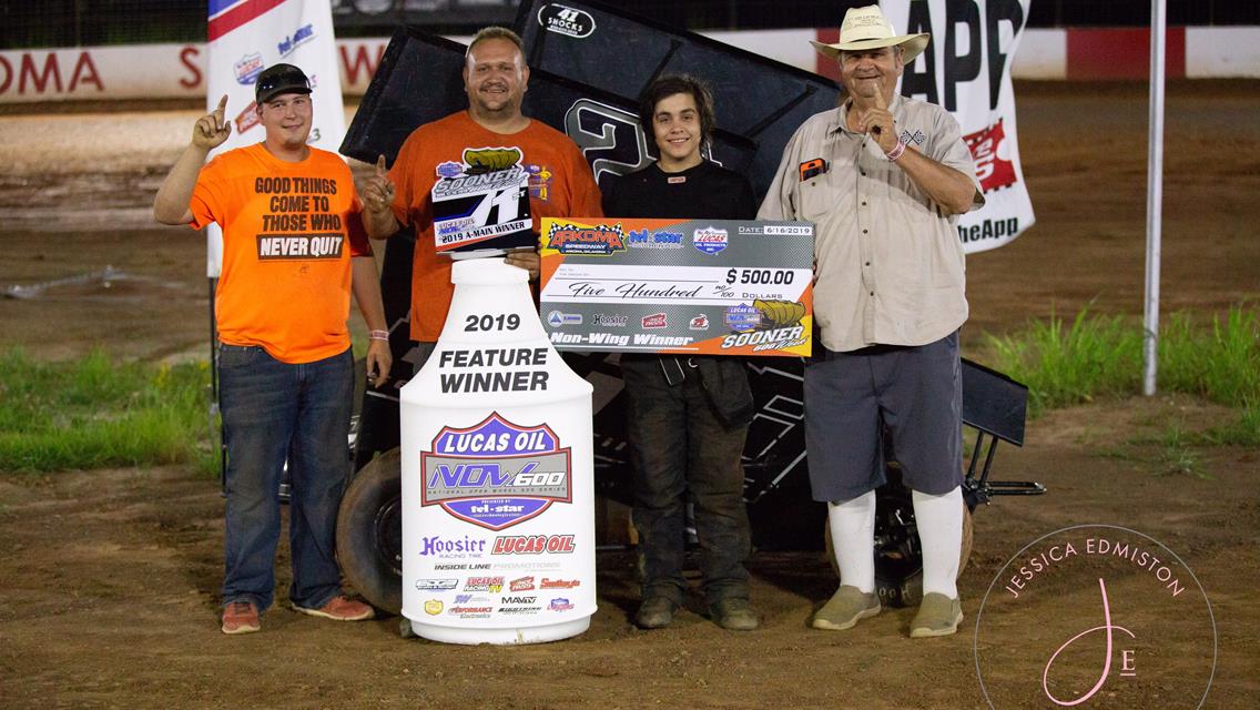 Watson III, Flud and Timms Cap Lucas Oil NOW600 Series Sooner 600 Week With Wins at Arkoma Speedway