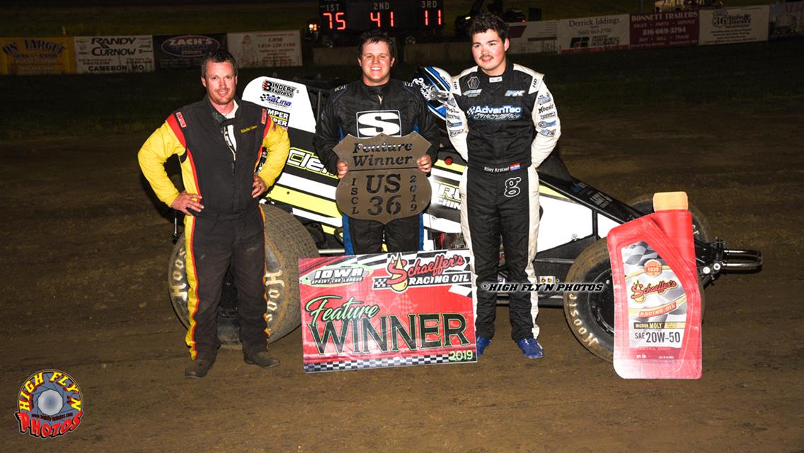 Wyatt Burks tops Iowa Sprint League at U.S. 36 Raceway