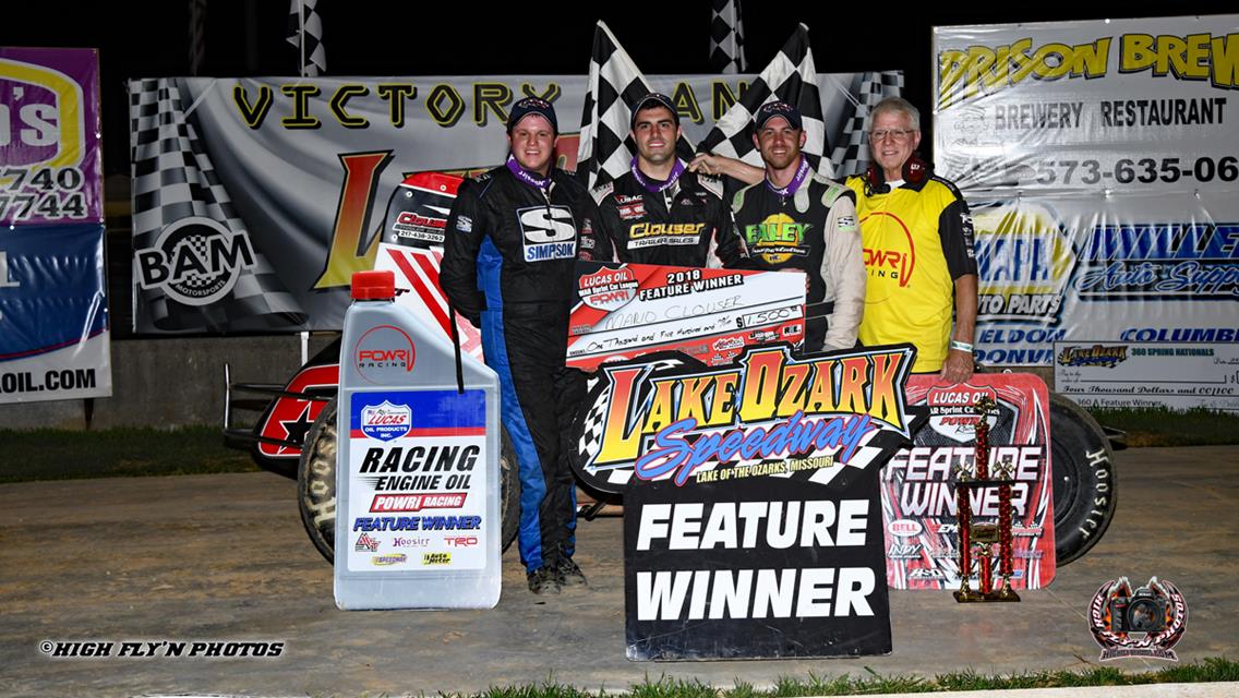 Clouser gets first career WAR win at Lake Ozark Speedway