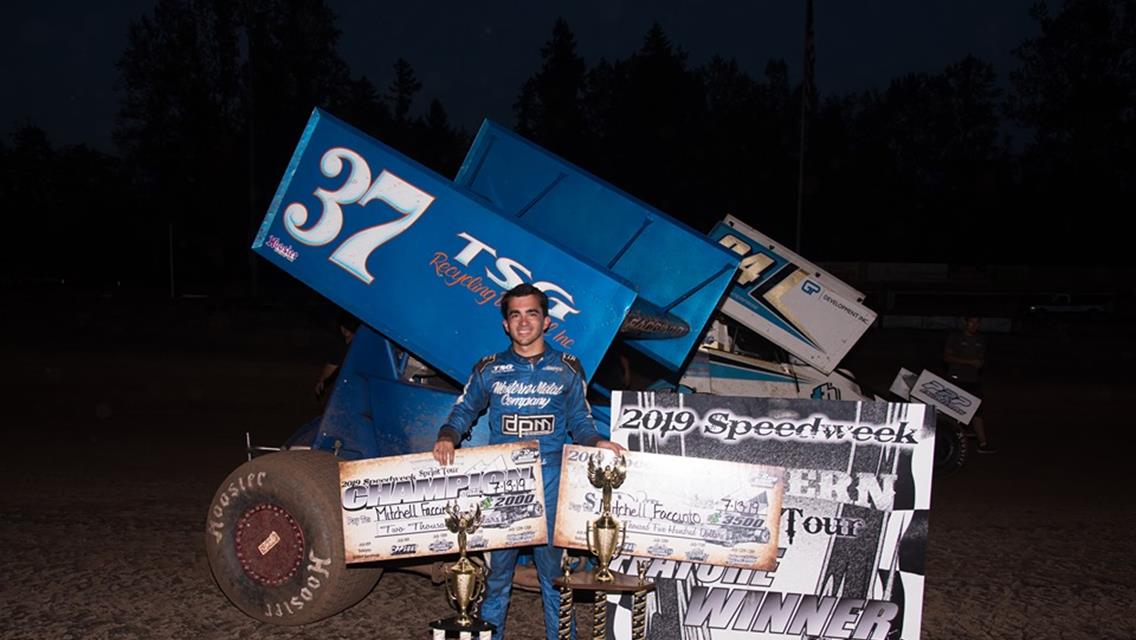 Mitchell Faccinto Wins Third Race Of The Week In Round #5 At Cottage Grove; Faccinto 2019 Speedweek Northwest Champion