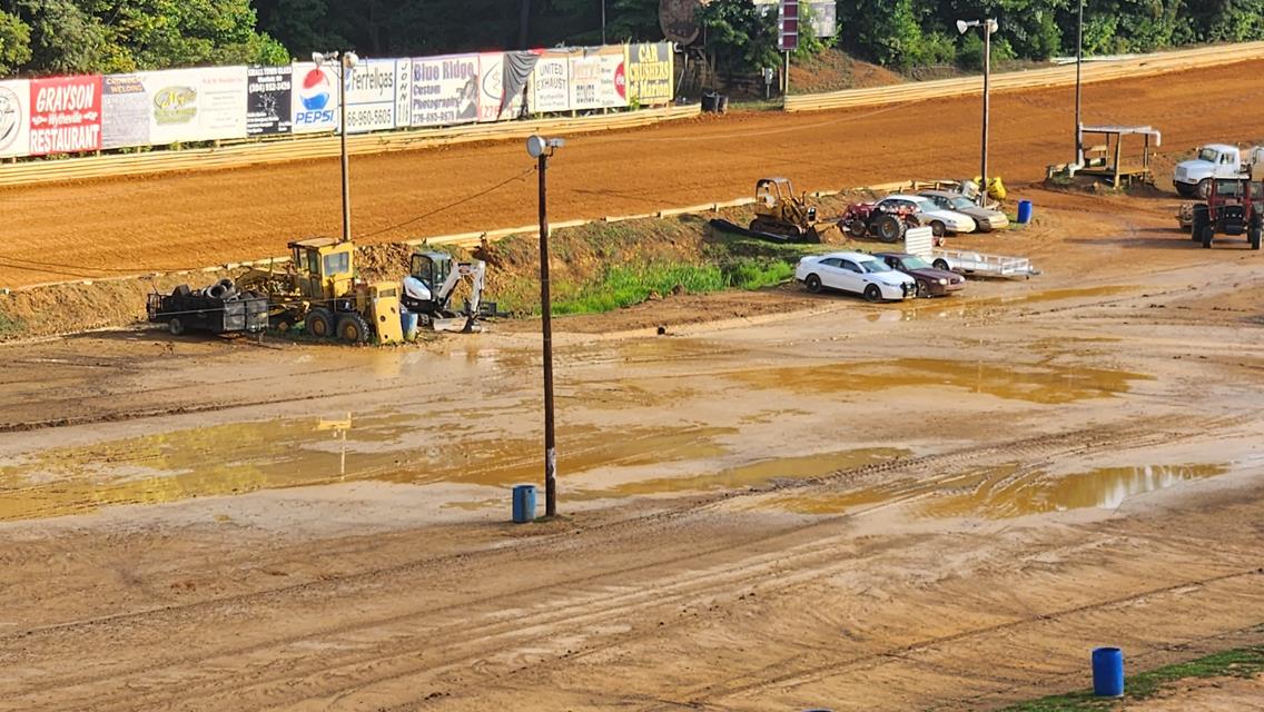 August 3 ~ All Racing Canceled