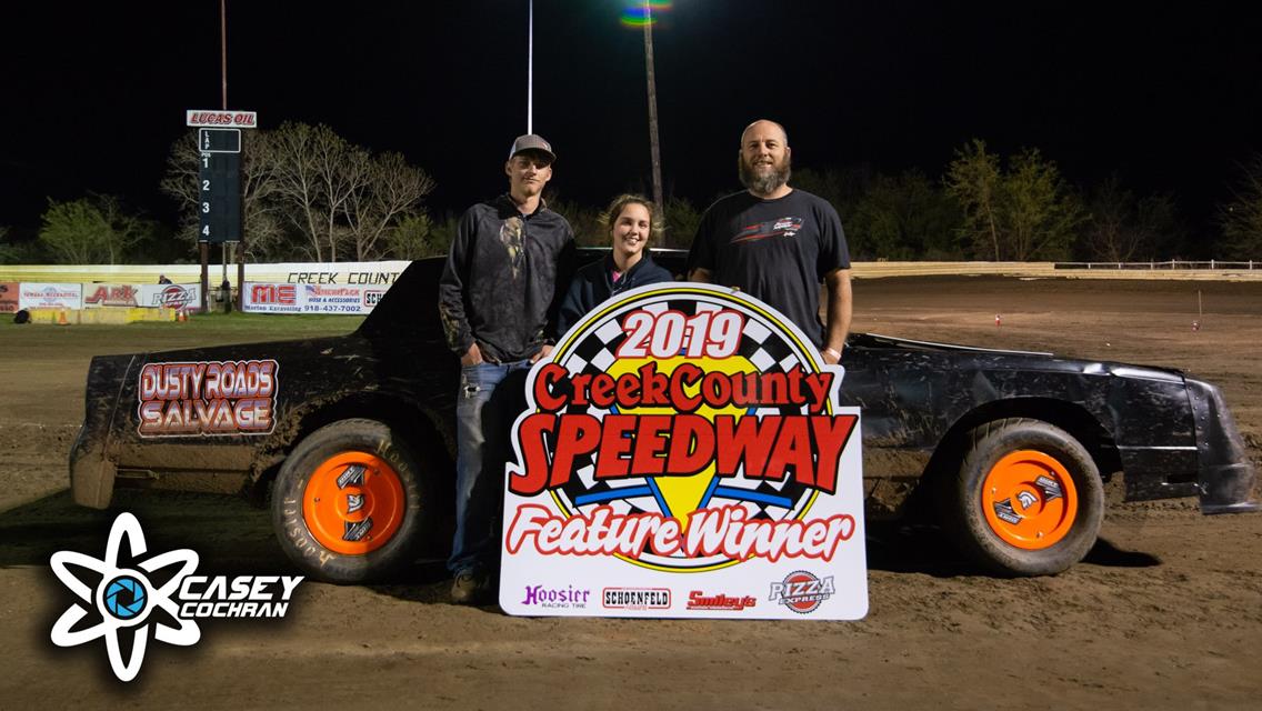 Chappell, Davis, Wilson, Knebel, and Waters Open 2019 Season At Creek County Speedway With Wins