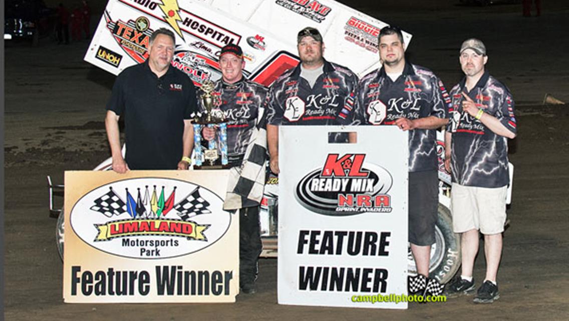 JR Stewart posts flag-to-flag romp in NRA Sprints opener at Limaland