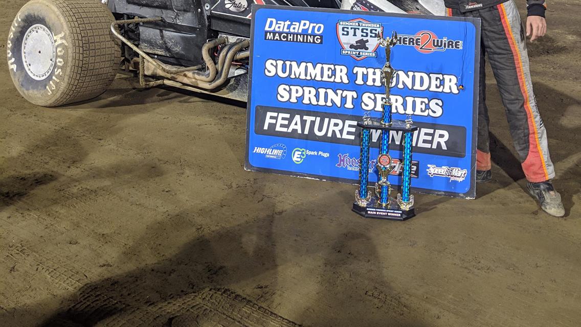 16 Year Old Borden Wins Summer Thunder Sprint Feature
