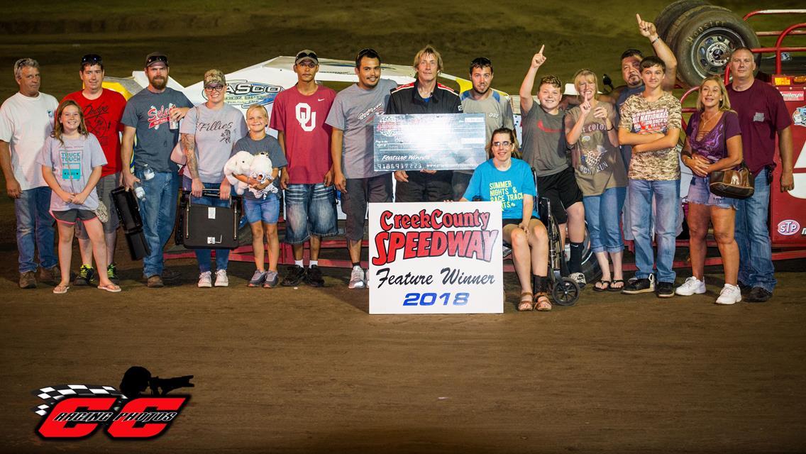 McSperitt Ups Win Total To Six as Clark, Shultz, Pense, and Wolfe Score Creek County Speedway Wins