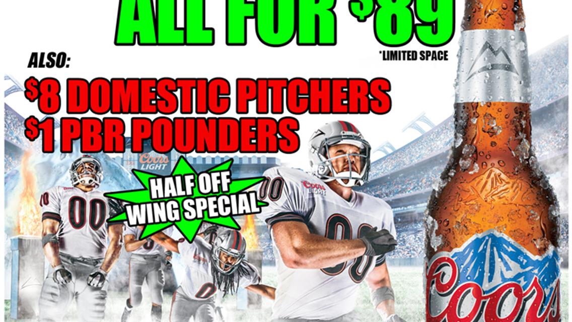 GREAT SUPER BOWL PACKAGE AVAILABLE NOW!