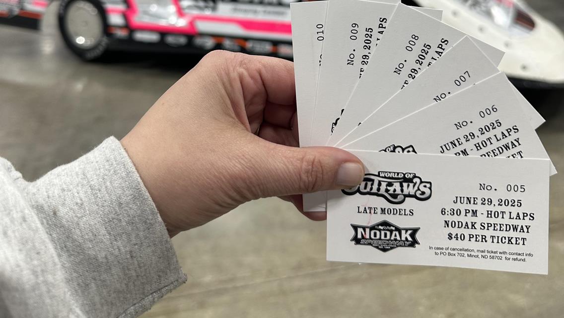 6/29 World of Outlaw Late Model Tickets on Sale NOW!