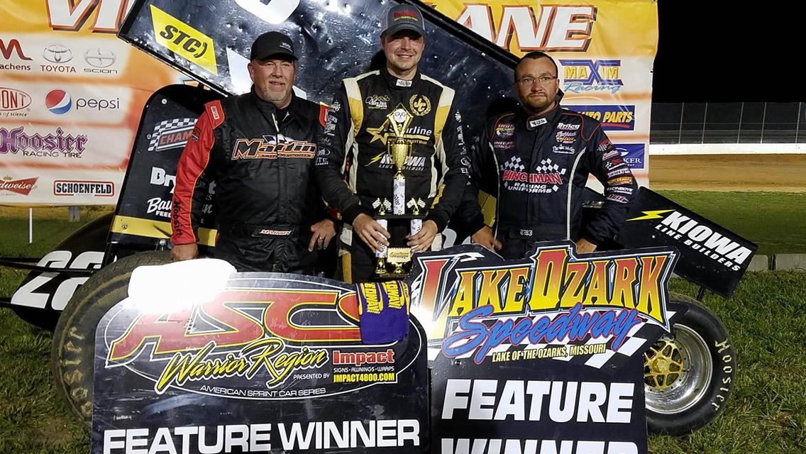 Jonathan Cornell Unstoppable With ASCS Warrior at Lake Ozark Speedway