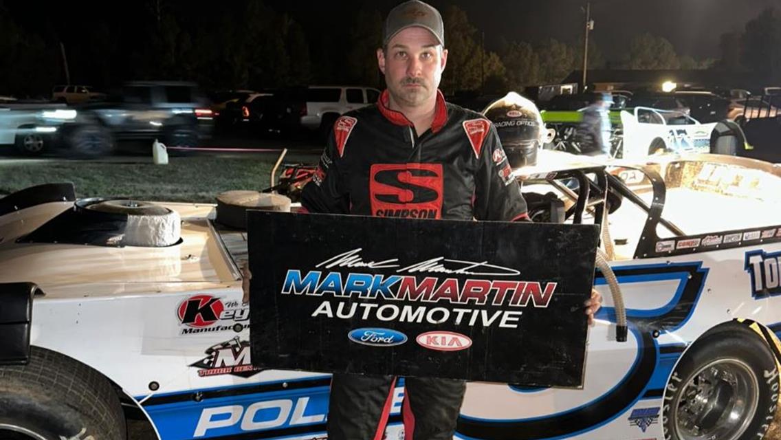 Jon Mitchell won the 2024 CCSDS season finale during the $5,000-to-win Spooky 50 at Super Bee Speedway (Chatham, La.) on October 19.