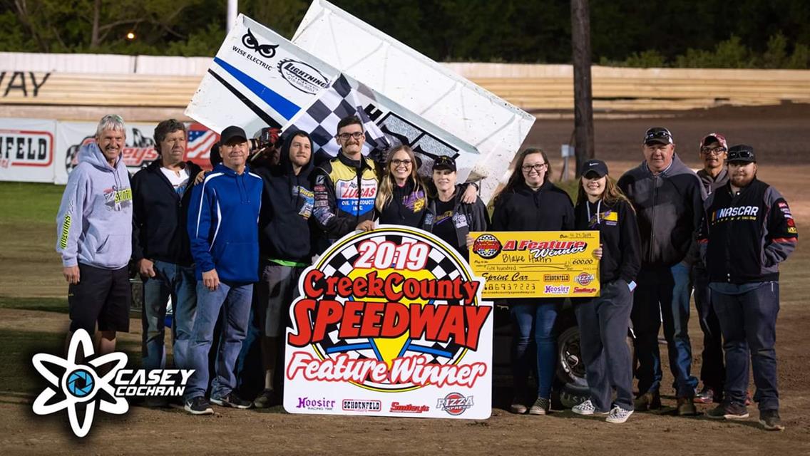 Hahn Charges From 12th For Champ Sprint Win At Creek County Speedway. Brandon Dean, Cody McClain, Wesley Knebel, And Justin Fisk All Earn Victories