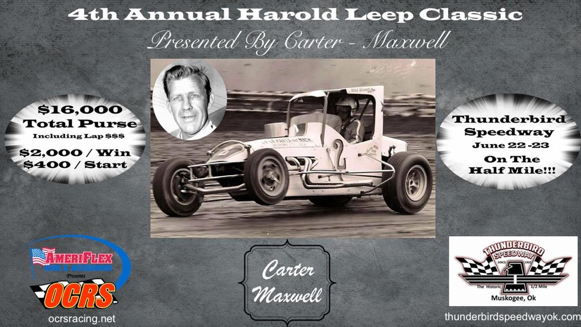 $16,000 OCRS Harold Leep Classic Format Unveiled