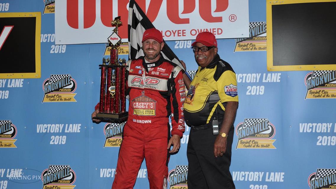 Brian Brown Sweeps Night at Knoxville for Third Triumph of Season