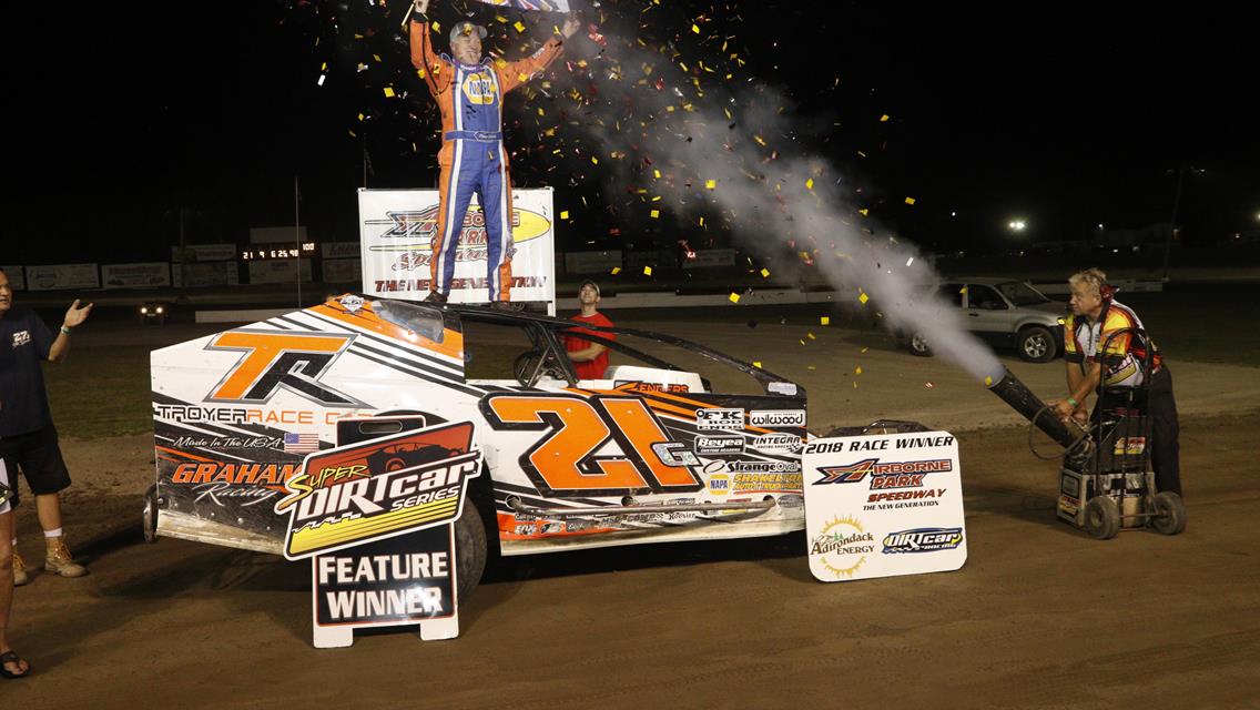 Danny Johnson Steals Super DIRTcar Series Win