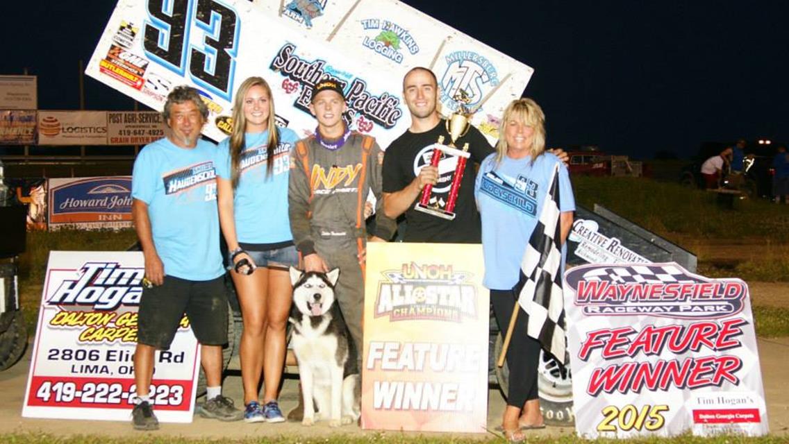 Sheldon Haudenschild wins Waynesfield speedweek 6/21/15