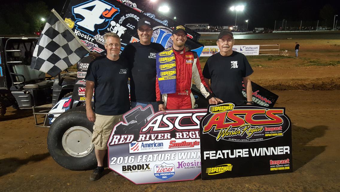 John Carney II Keeps Up Winning Ways With ASCS Red River/Warrior At Springfield Raceway