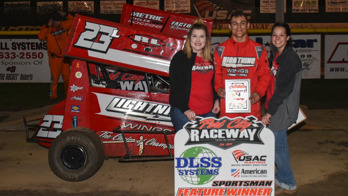 James, Herrman, Campbell, LaPointe, Timms, Scheulen and Bennett Top USAC Weekly Action at Port City Raceway