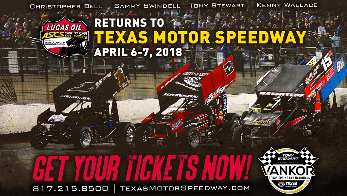 Tony Stewart Presents The Vankor Texas Sprint Car Nationals Next For Lucas Oil American Sprint Car Series