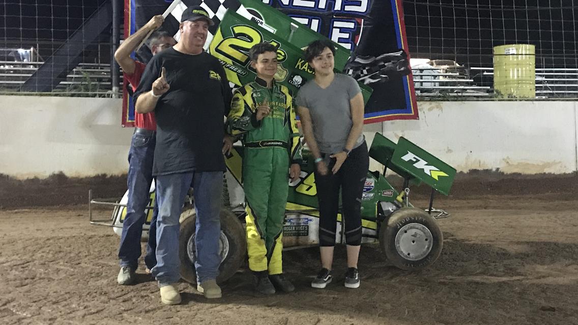 Kasiner and Moran Pocket $500; Timms and Scheulen Also Score Wins at Arkoma Speedway