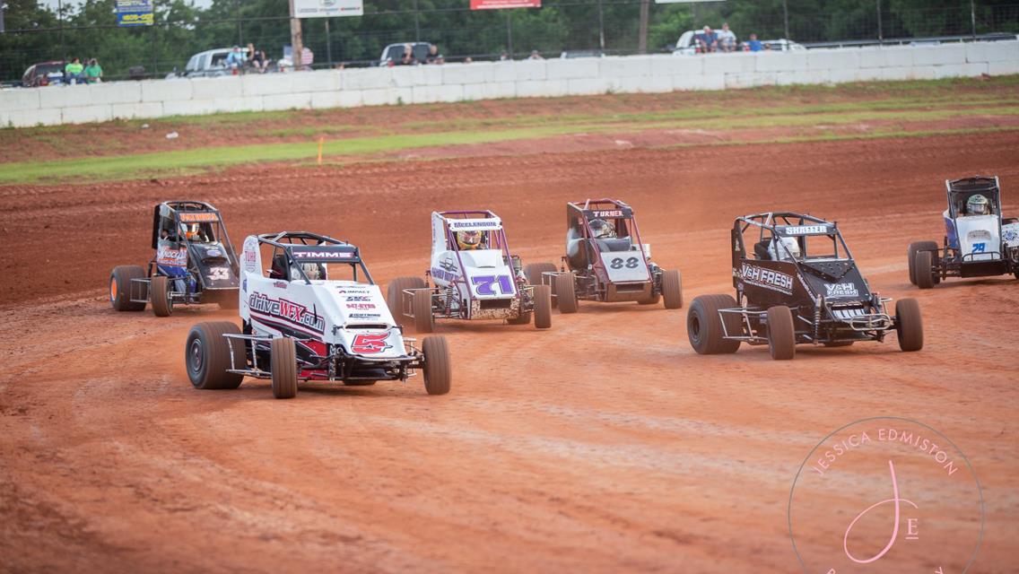Lucas Oil NOW600 Series Stock Non-Wing Class Invading Red Dirt Raceway During Tuesday Night Thunder