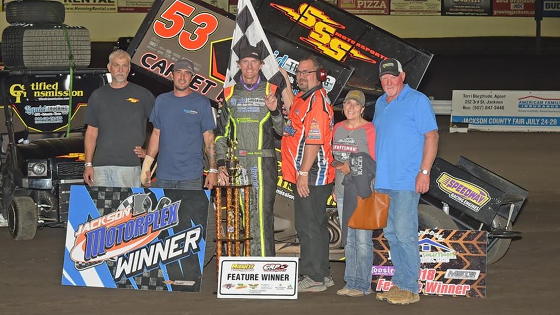 Dover and Schriever Capture Midwest Power Equipment 360 Nationals Preliminary Night Wins at Jackson Motorplex