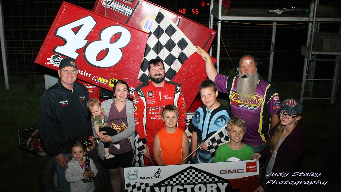 Chad and Steven Clancy, Steve Starmer, Jake Martens, Kameron Hanes and Connor Masoner Earn Checkered Flags at US 36 Raceway