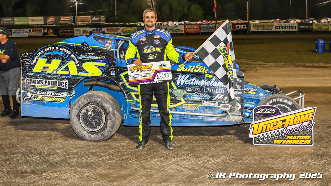 SHEPPARD SCORES WIN NUMBER SIX OF 2025 AT UTICA-ROME