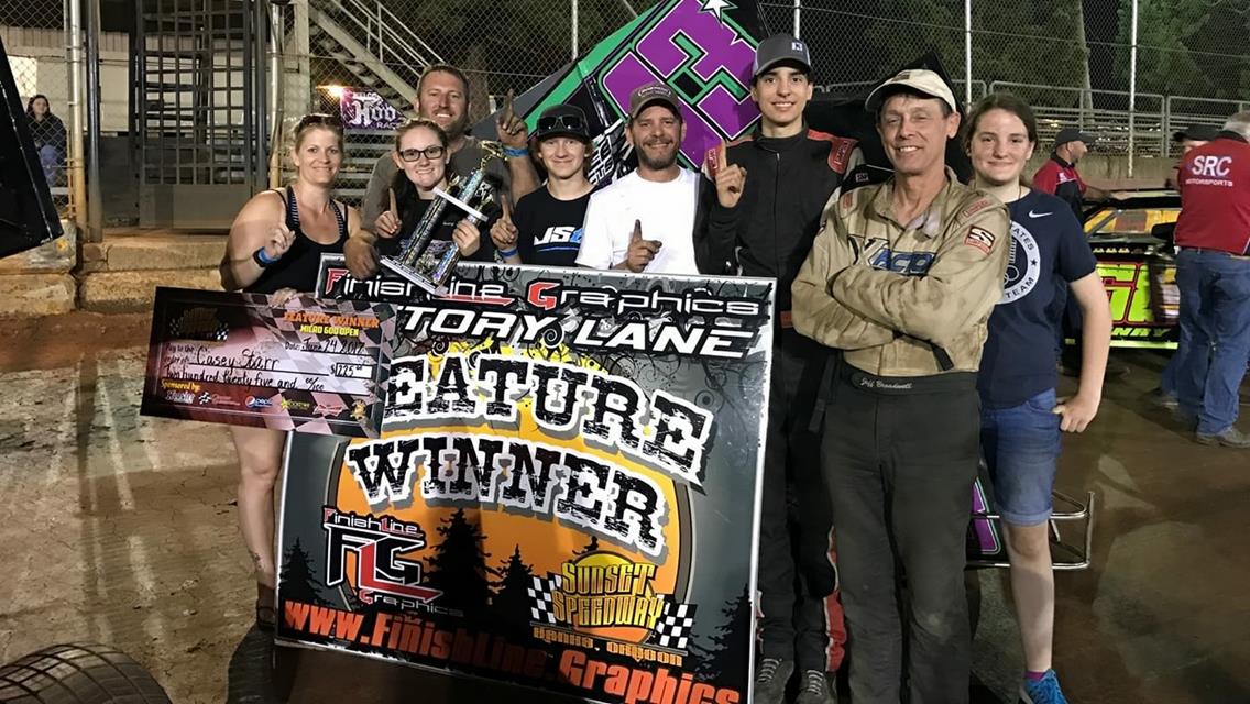 Casey Starr Racing Takes The Win at Sunset Speedway