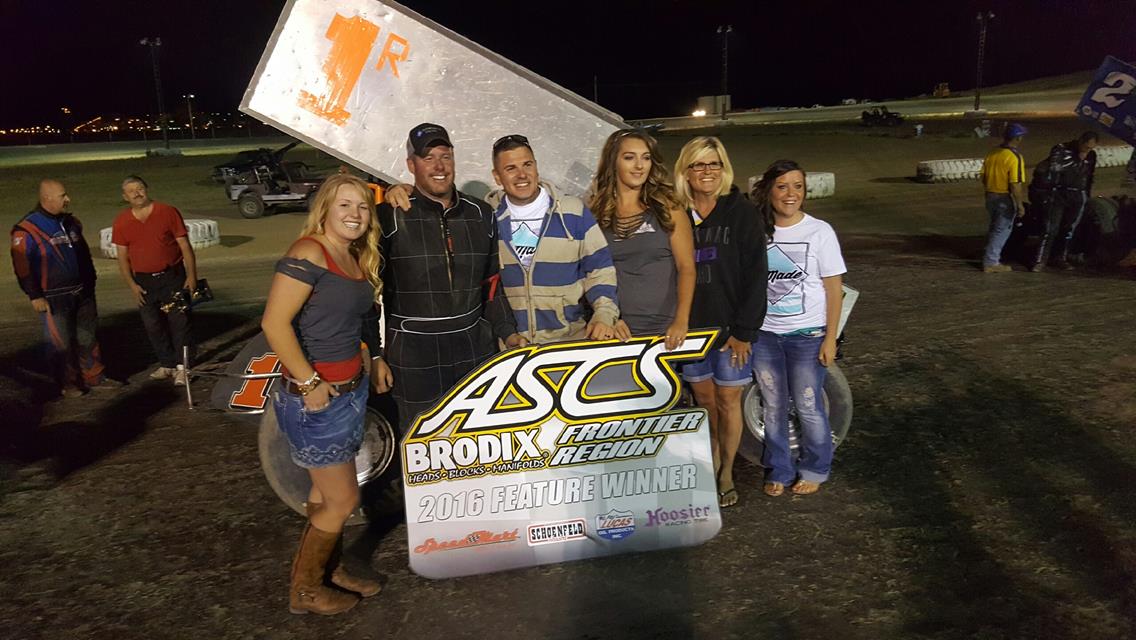 Ned Powers Returns To Victory Lane With ASCS Frontier At Gillette Thunder Speedway