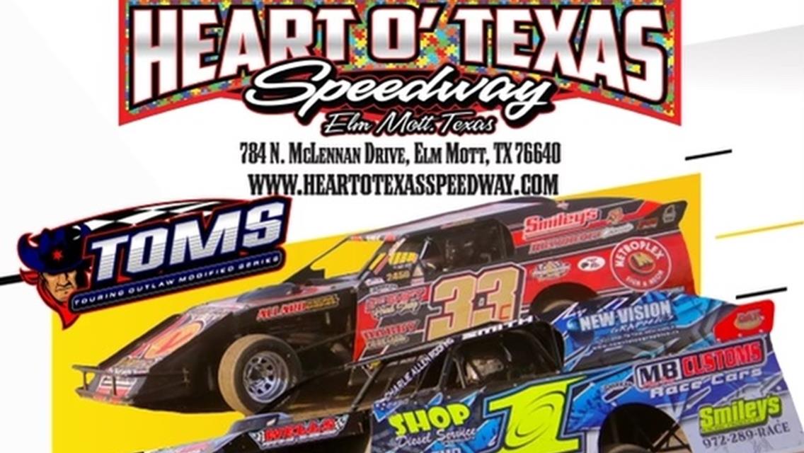 Touring Outlaw Modified Series Invades the speedway for Autism Awareness Night 4/2/21