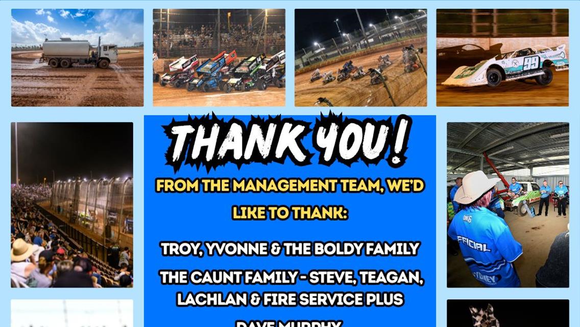 A Big Thank You from Sydney International Speedway