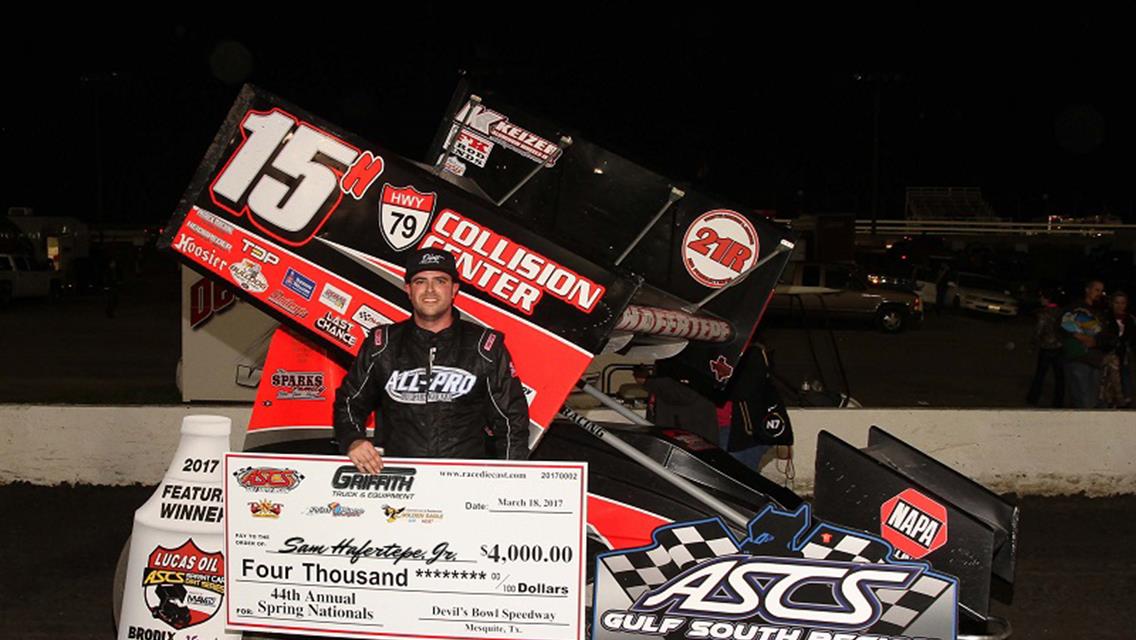 Hafertepe Perfect At The Lucas Oil Devil’s Bowl Spring Nationals