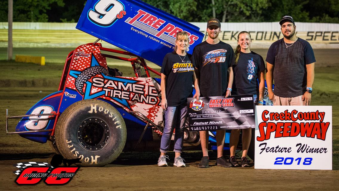 McSperitt Ups Win Total To Six as Clark, Shultz, Pense, and Wolfe Score Creek County Speedway Wins